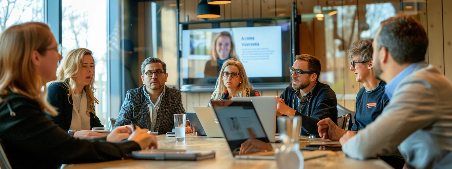 a group of marketers engaged in a deep-dive session on leveraging analytics for customer insights during a webinar series on growth marketing strategies.